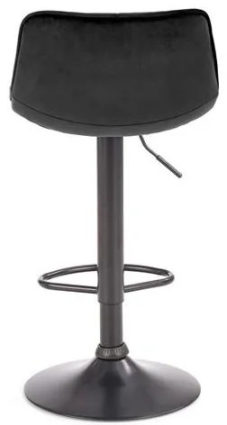 Scaun de bar H95 velvet negru