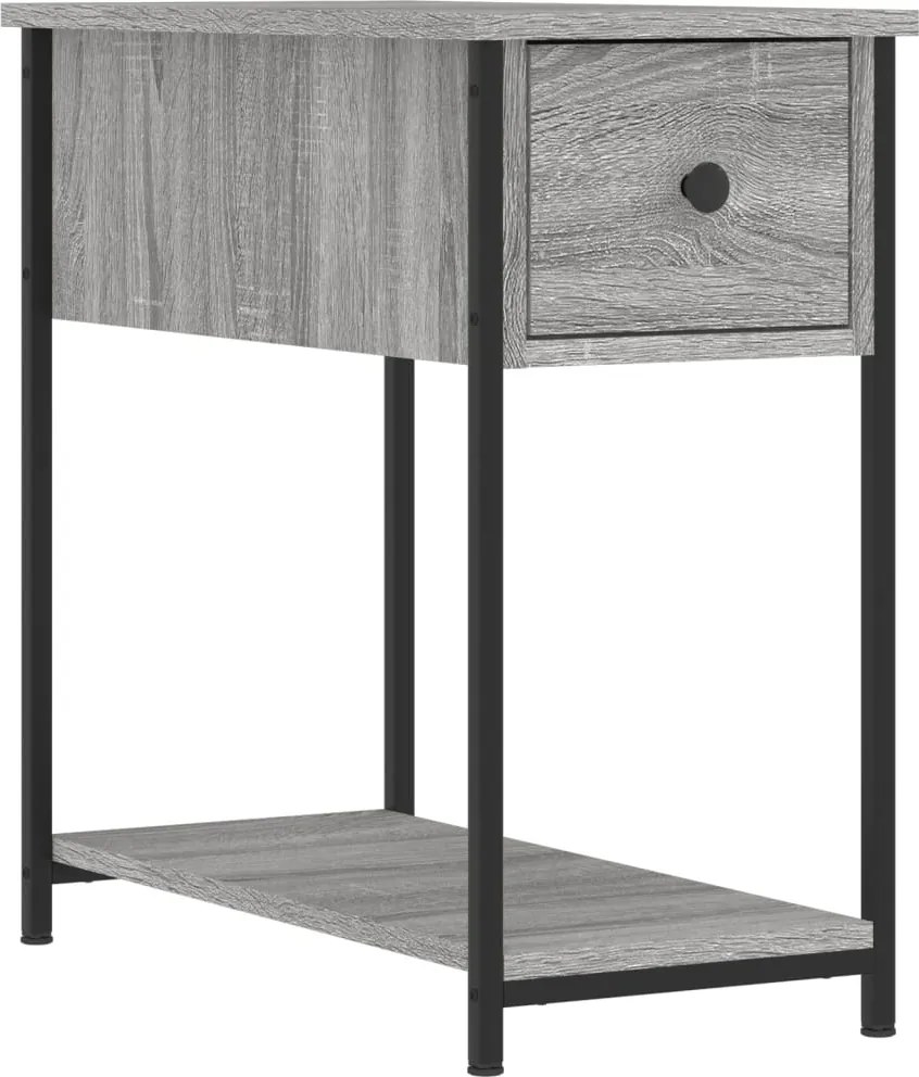 vidaXL Noptieră, gri sonoma, 30x60x60 cm, lemn prelucrat