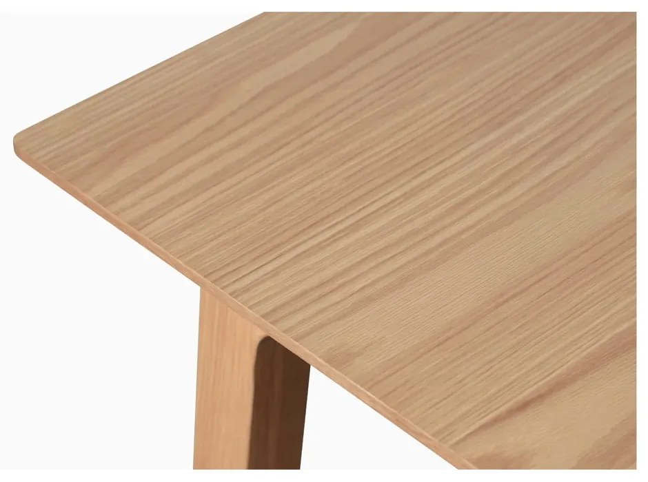 Masă de dining extensibilă cu blat cu aspect de lemn de stejar 95x190 cm Bari – Unique Furniture