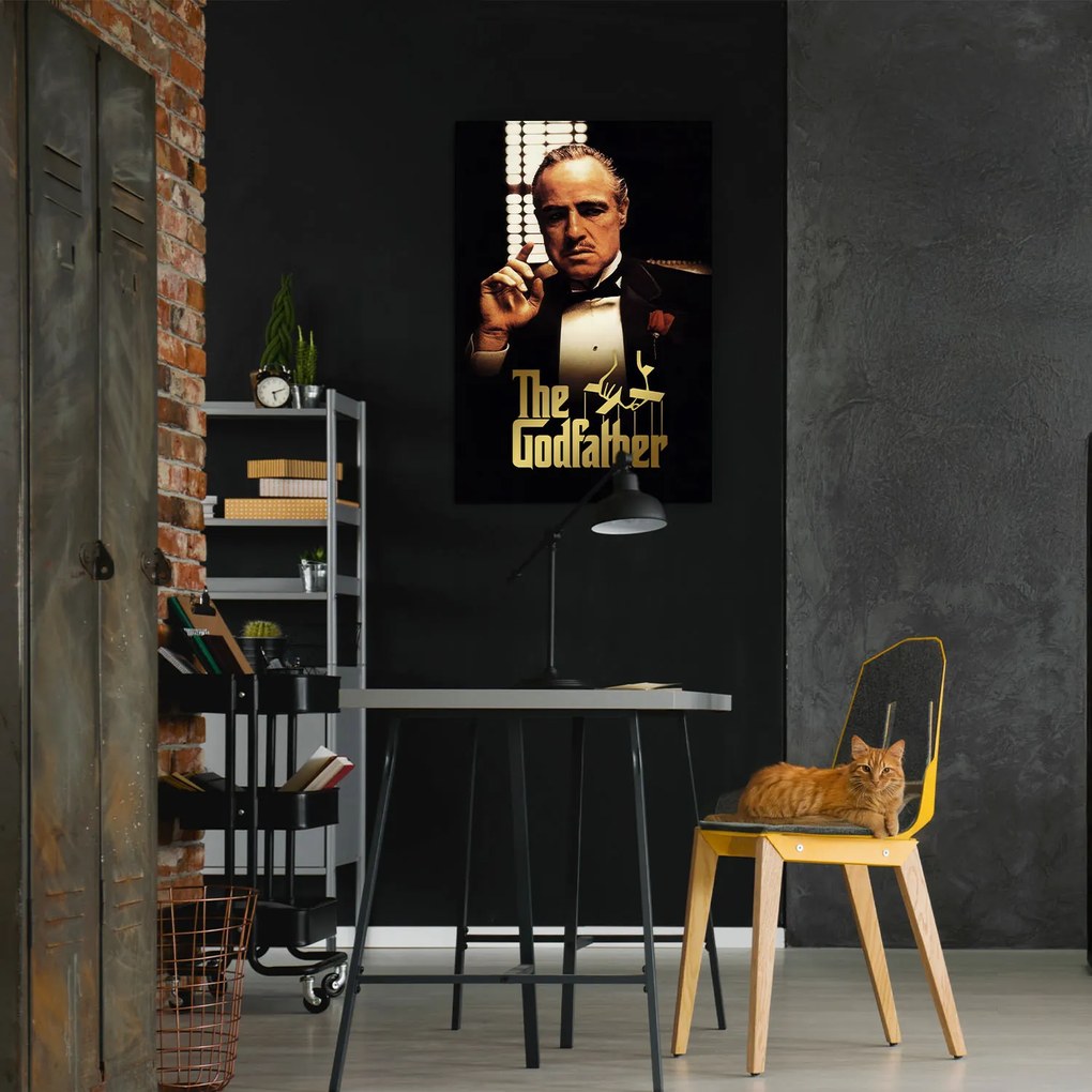 DUBLEZ | Tablou colorat din lemn - The Godfather