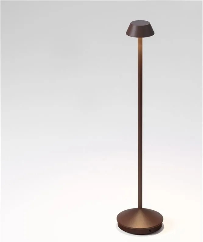 Lampadar/Lampa de podea LED de exterior IP65 ARION maro rustic