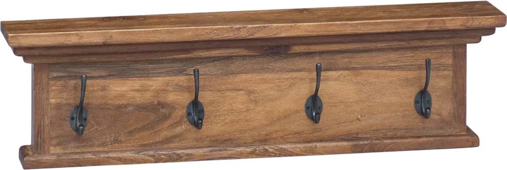 vidaXL Răcător de paltoane montat pe perete natural 70 x 10 x 20 cm