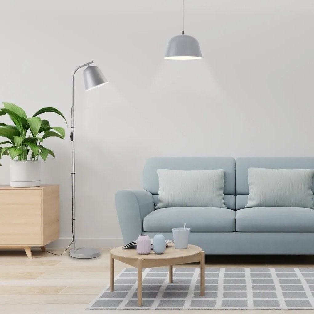 Lampadar, lampa de podea design industrial Malia gri