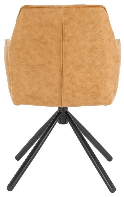 Set de scaune de sufragerie galben 2 buc. tapițat Preston – Støraa