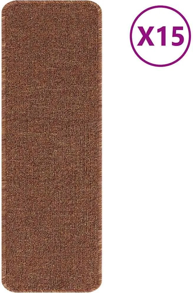 vidaXL Tălpici Antiderapante pentru Trepte 15 pcs Galben 60 x 25 cm PP