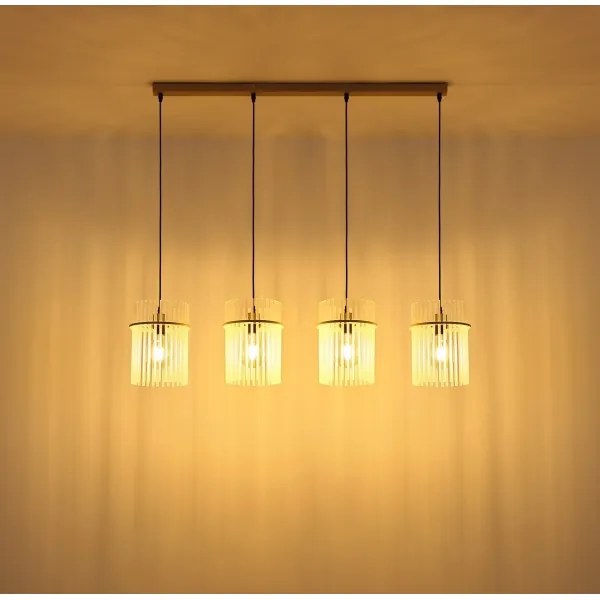 Globo 15698-4HB - Lustră suspendată pe cablu GORLEY, 4xE27/60W/230V