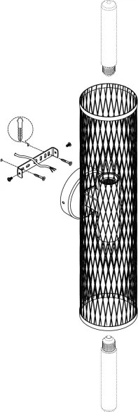 Aplică REDCLIFFE 2xE27/40W/230V Eglo 43535