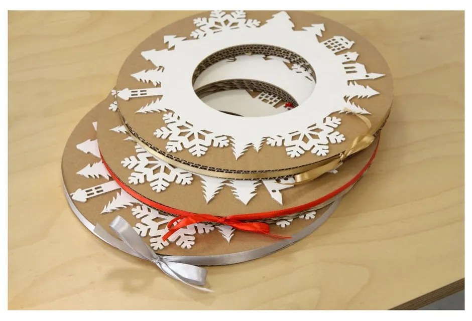 Coroniță advent cu panglică gri Unlinited Design for kids