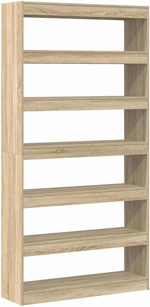 vidaXL Dulap pentru cărți Stejar Sonoma 100 x 30 x 198 cm