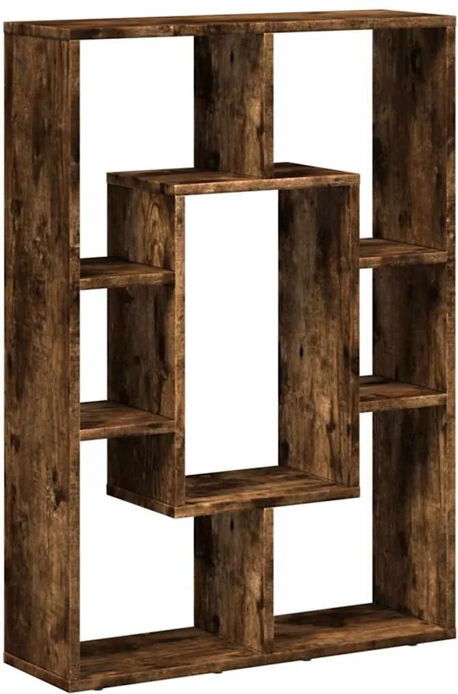 vidaXL Bibliotecă, stejar fumuriu, 63x20x90 cm, lemn prelucrat