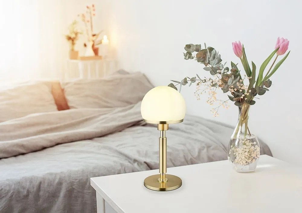 Veioza/Lampa de masa design modern HAKU alama/opal