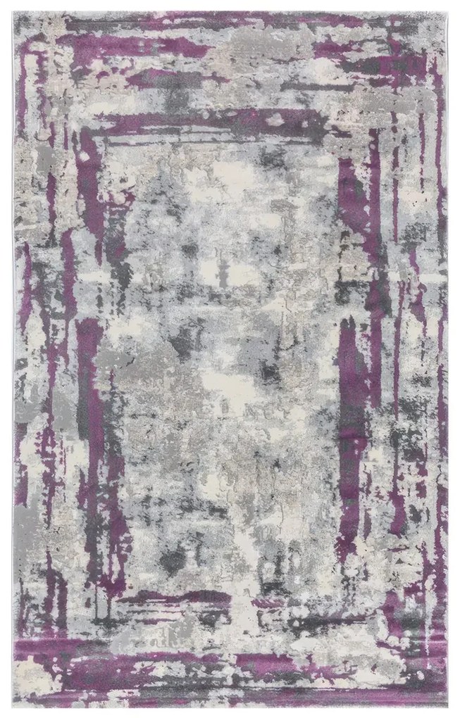 200x300 cm Covor Fusion, Premium, Culoare Mov/Lila, Pentru Living/Hol/Dormitor, Modern, 70% Polyester / 30% Polipropilenă
