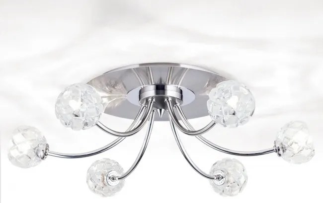 Lustra aplicata design modern de lux Maderno 6L crom