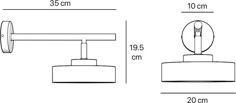 Aplica de perete din alama Elegant Design