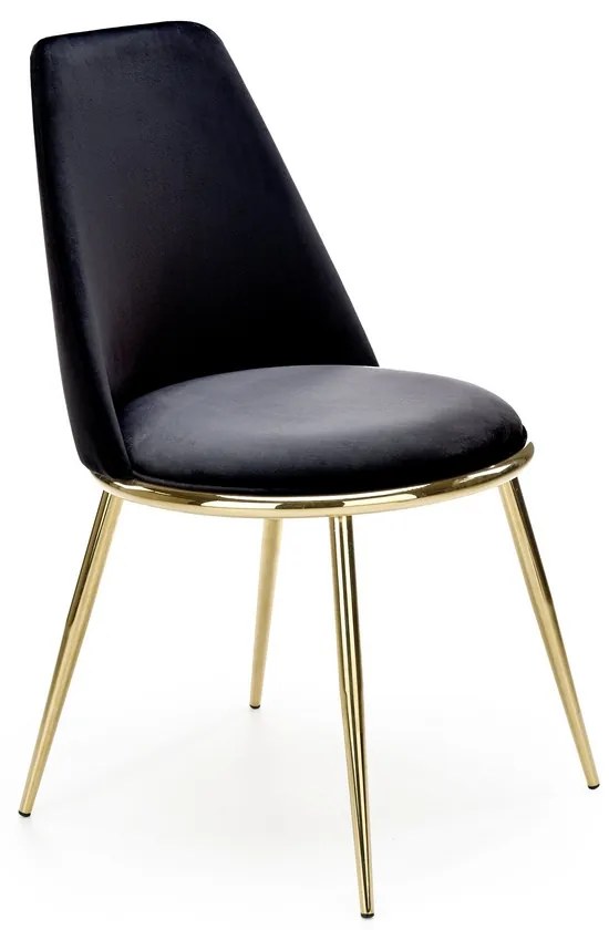 Scaun de bucaterie Louis, negru