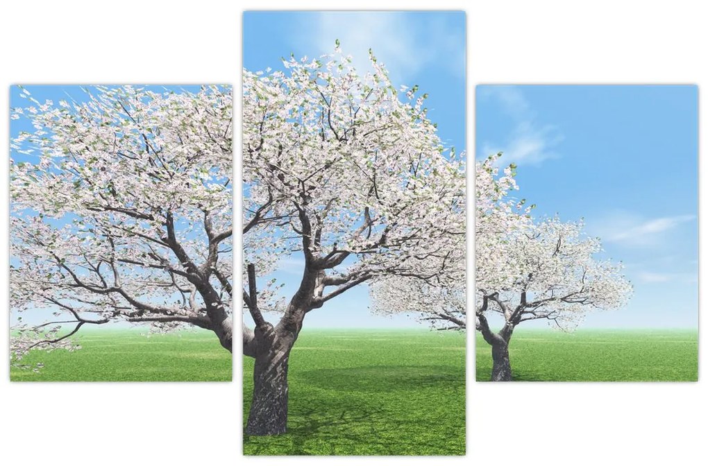 Tablou cu copaci (90x60 cm)
