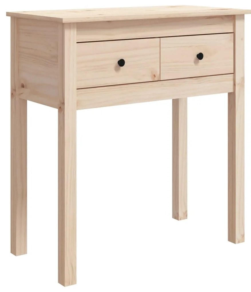 814609 vidaXL Masă consolă, 70x35x75 cm, lemn masiv de pin