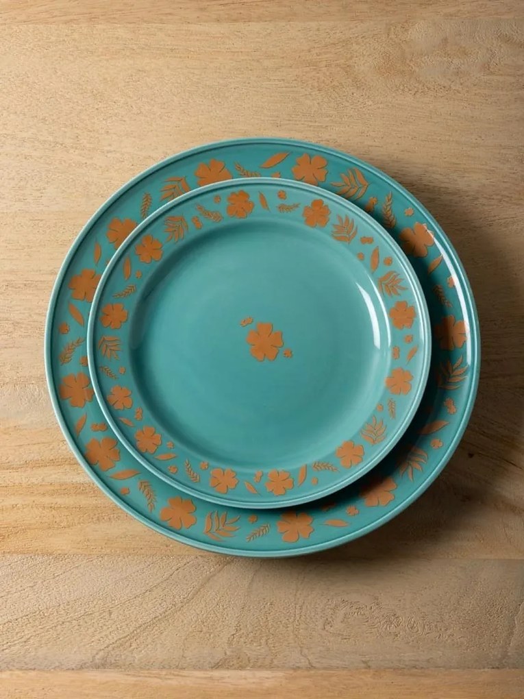 Farfurie din ceramica, D27cm, Flower