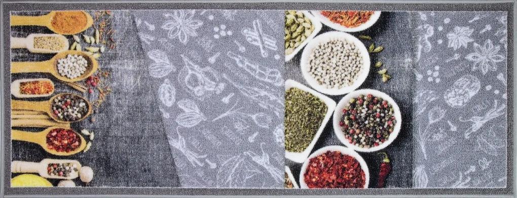 Covor pentru bucatarie, Olivo Tappeti, New Smile Modern, Spice, 57 x 290 cm, nailon, multicolor