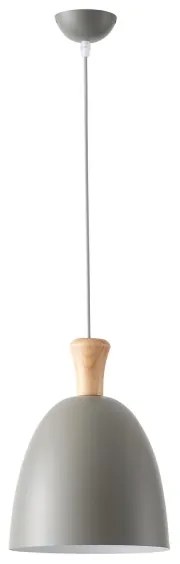 Lustră pe cablu 1xE27/15W/230V gri pr. 23 cm