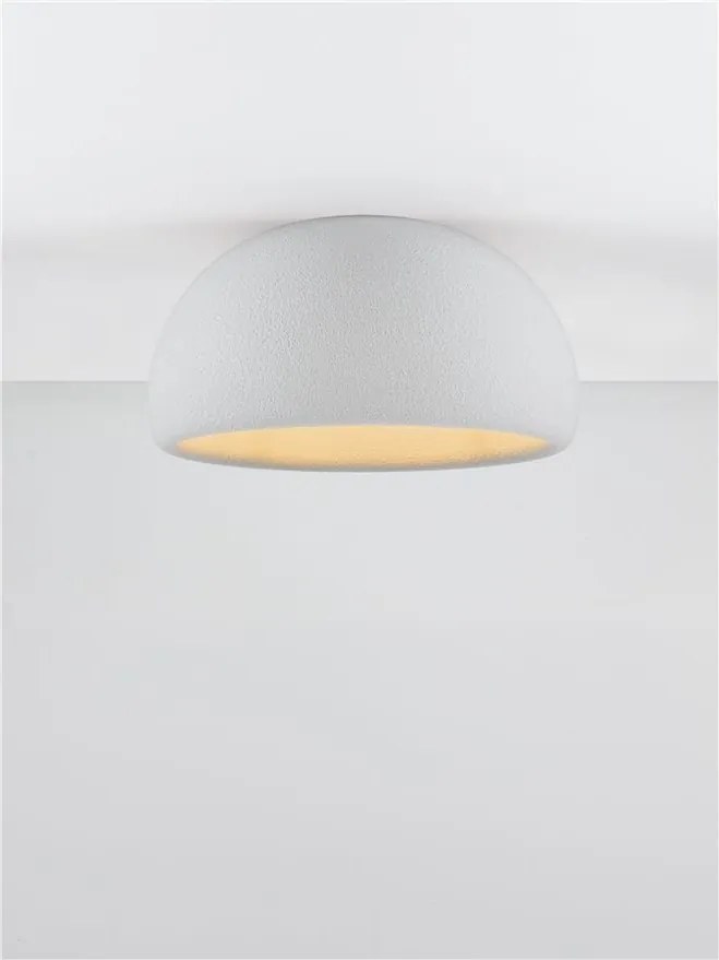 Lustra aplicata tavan cu textura granulata Davo 50cm, gri piatra