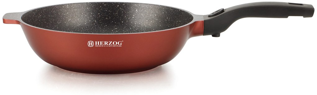 Set Oale marmorate 16 piese Herzog HR-ST16M - Burgundy
