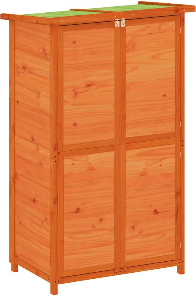 vidaXL Șopron scule de grădină maro 83x57x140 cm lemn masiv de pin