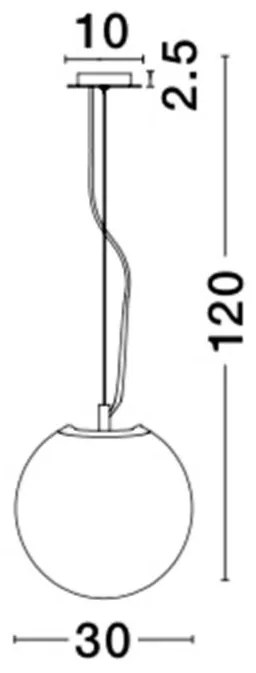 Lustra design modern 30cm Frozen NVL-9361742