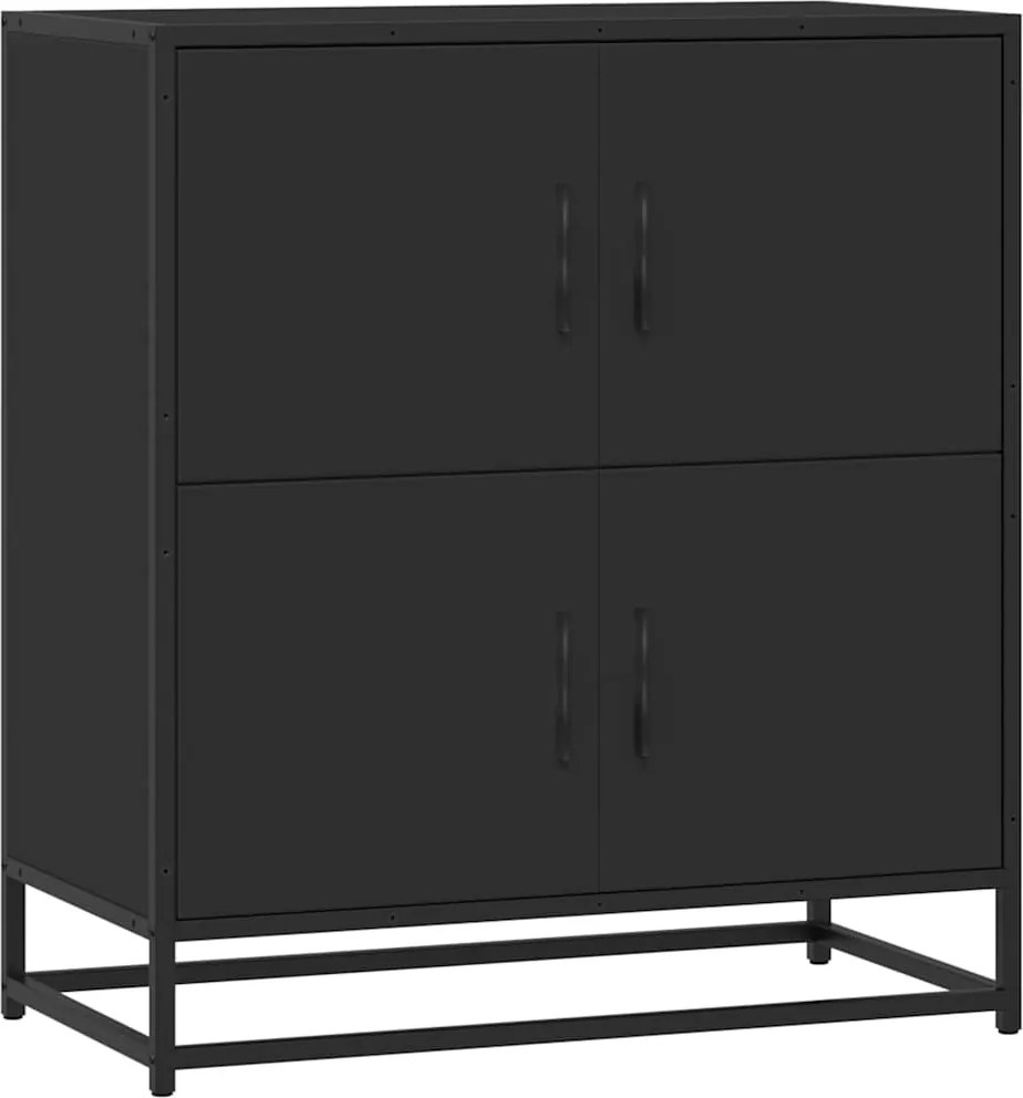 vidaXL Bufetă neagră 68x35x76 cm lemn prelucrat