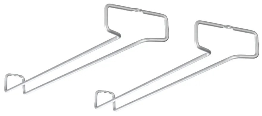 Set 2 suporturi de perete pentru pahare de vin Rail - Metaltex