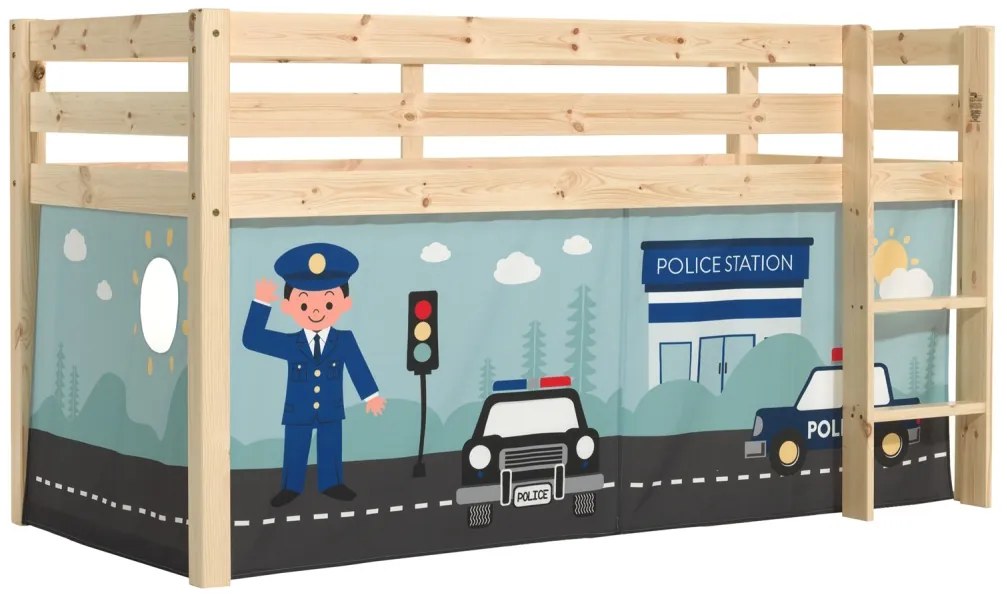 PINO PAT SEMI-INALT și cortină Poliție.