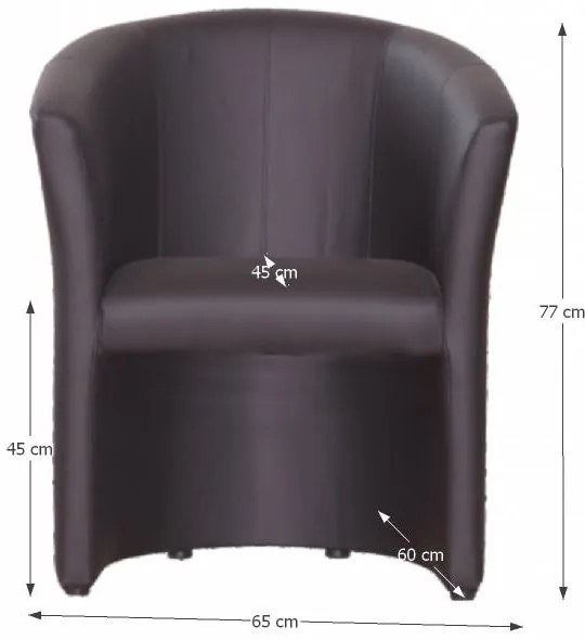 Fotoliu Cubali (piele ecologică negru). 772628