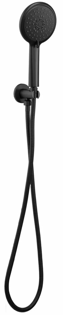 Baterie pentru dus Mild negru/roz gold