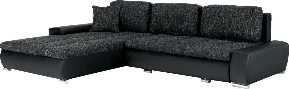 Colţar, negru/negru şuviţat, TONIKS
