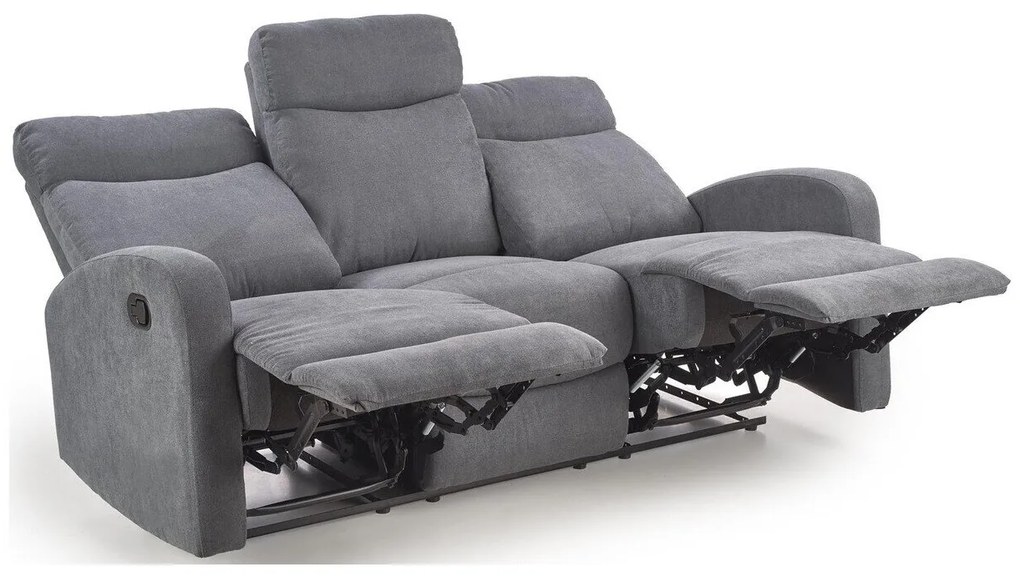 Sofa recliner Houston 109979x180x95cm, 76 kg, Gri, Tapiterie