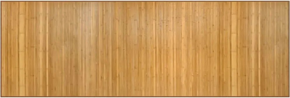vidaXL Covor dreptunghiular, natural, 100x300 cm, bambus