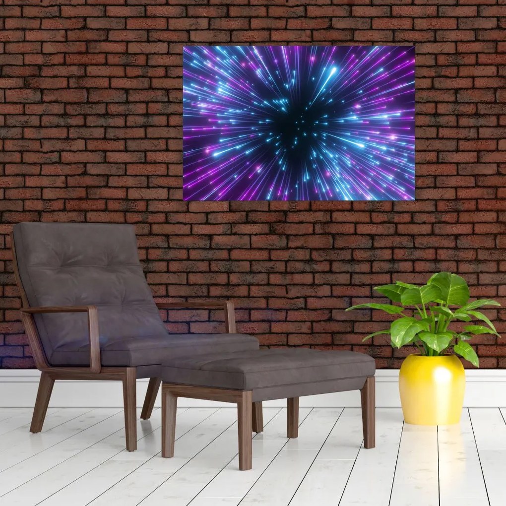 Tablou - Spațiu neon (90x60 cm)
