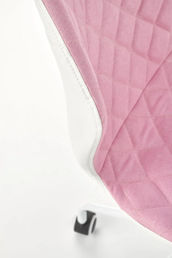 Scaun de birou copii Matrix III alb roz