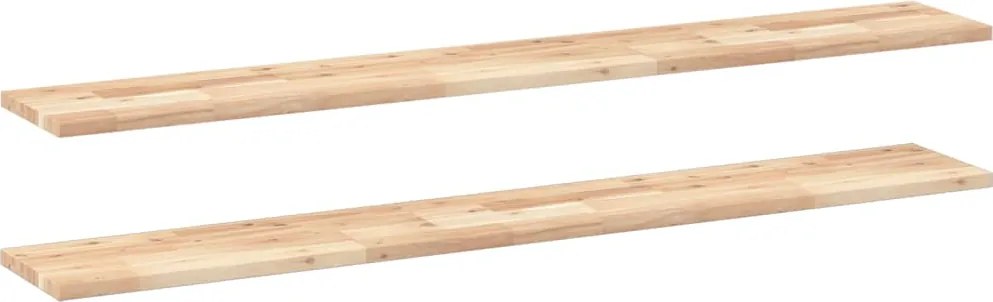 vidaXL Rafturi suspendate 2 buc. 160x20x2cm lemn masiv acacia netratat