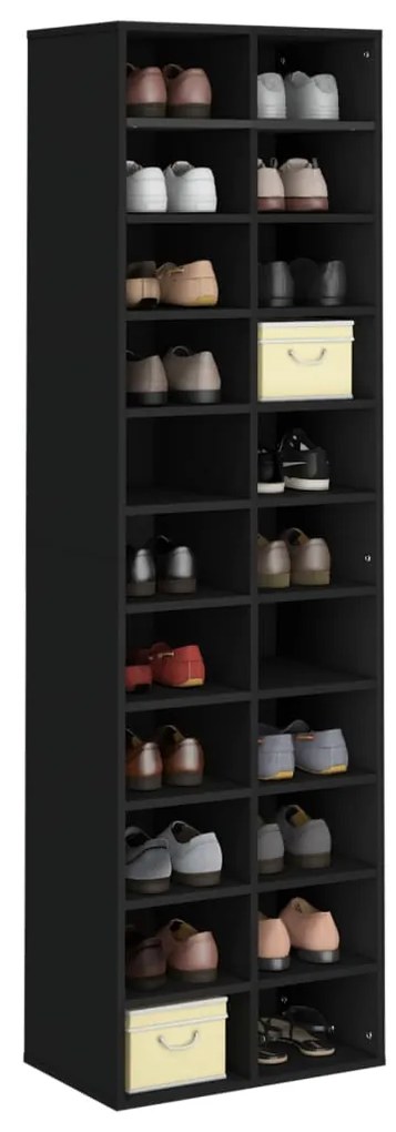 Pantofar, negru, 54x34x183 cm, PAL 22, Negru, 1, Negru