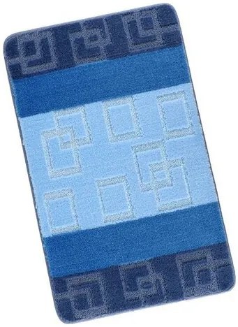Covor de baie Bellatex Bany Cuburi albastru , 60 x100 cm