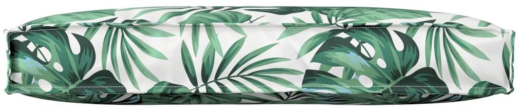 vidaXL Perna pentru palet pentru spătar cu model de frunze 80x40x12 cm, din material Oxford.