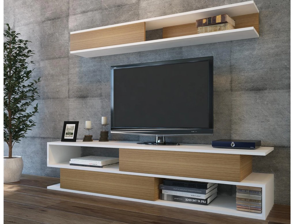 Mobilier living Simpsonic (teak + Alb) . 1102577