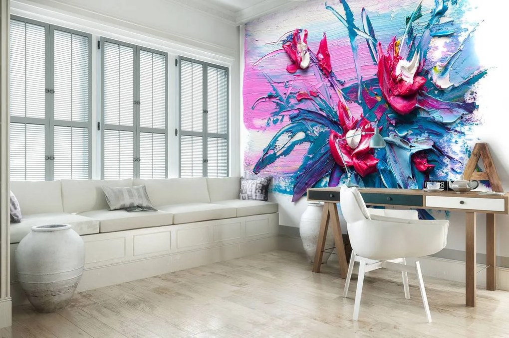 Fototapet - Flori de ulei (152,5x104 cm)