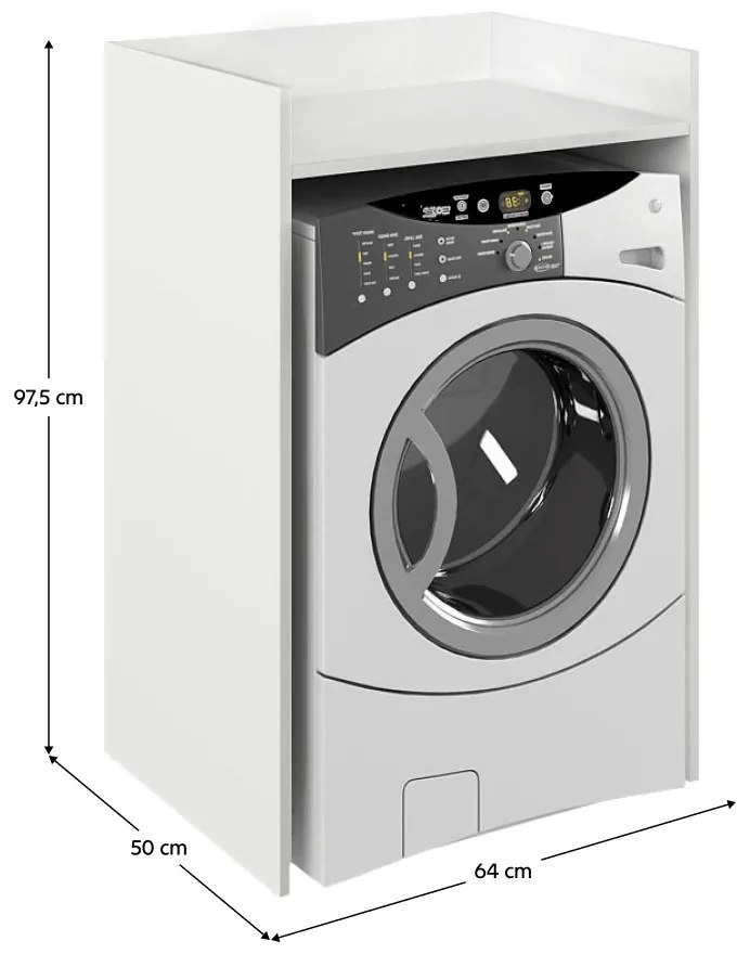 Dulap pentru mașină de spălat VOJTO, alb