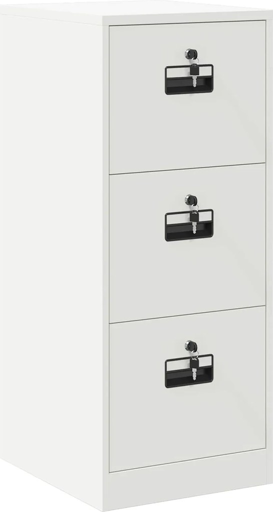 vidaXL Dulap pentru Fișiere cu sertar cu raft Alb 44 x 50 x 106.5 cm