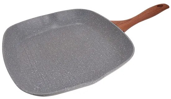 Tigaie grill, 28x28 cm, antiaderenta, Marble Line, MAGIC HOME