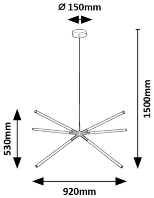 Lustra LED suspendata stil minimalist Nivaro