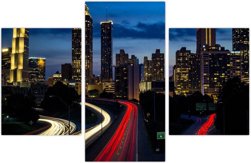 Tablou - Oraș de noapte (90x60 cm)