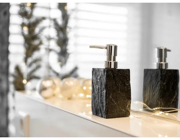 WENKO 17921100 - Dozator de săpun SLATE ROCK 250 ml, antracit